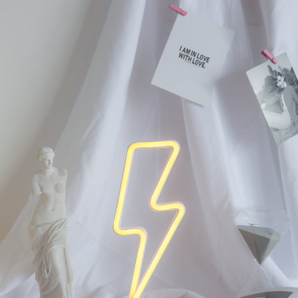 LED Neon Storm, mit Ständer und batteriebetrieben