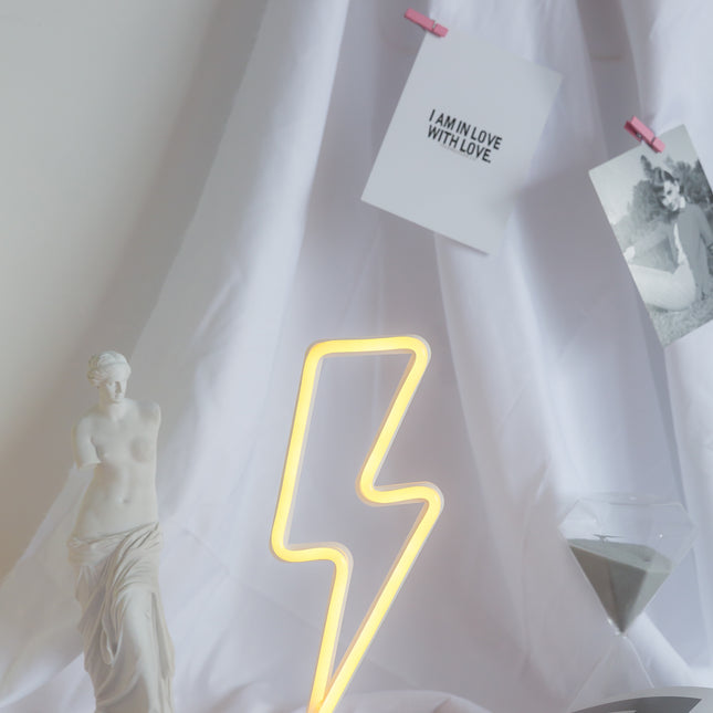 LED Neon Storm, mit Ständer und batteriebetrieben