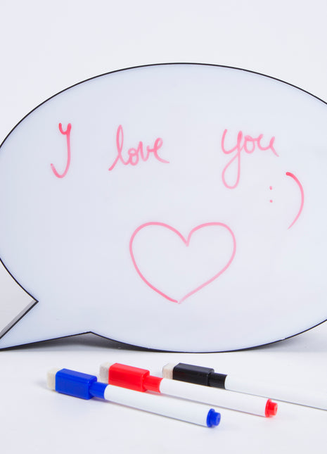 Leuchtkasten A4 mit 3 Marker, Handschrift, Lightbox Meldungsfelder (A4 Oval), Batteriebetrieben, Mikro-USB