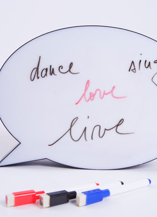 Leuchtkasten A4 mit 3 Marker, Handschrift, Lightbox Meldungsfelder (A4 Oval), Batteriebetrieben, Mikro-USB