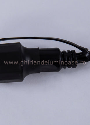 Schwarzes Lichterkette 10M mit 20 Speziellen LED-Lampen, Natürliches Licht, Verbindbar 1000M, für Außen