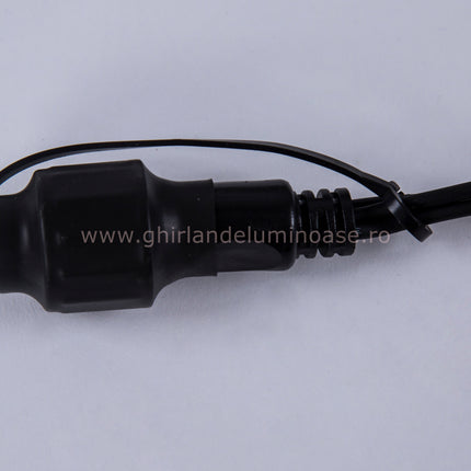 Schwarzes Lichterkette 10M mit 20 Speziellen LED-Lampen, Natürliches Licht, Verbindbar 1000M, für Außen