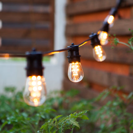 Leuchtmittel mit 16 LEDs S14, E27, 2W, Glas, Warm Licht, für Außen