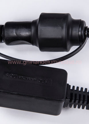 Lichterkette 5M mit 10 Speziellen Lampen-LEDs, Weißes Kabel, Warm Licht, Verbindbar 1000M, für Außen