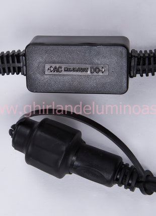 Lichterkette 5M mit 20 LED-Birnen E14, Schwarzes Kabel, Warm Licht, Verbindbar 50M, für Außen