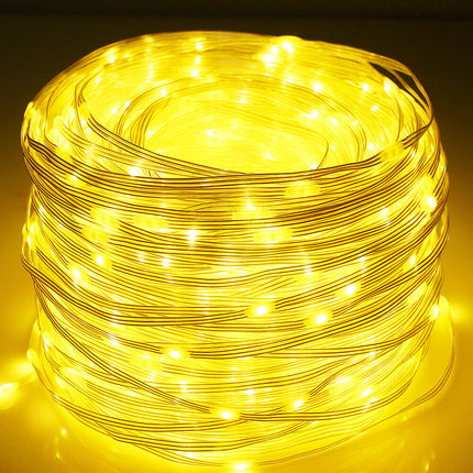 Dekorative Lichtschlauch 10M mit 100 LEDs, Strombetrieben, Warm Licht, für Außen