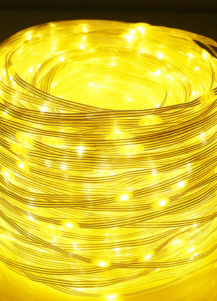 Dekorative Lichtschlauch 30M mit 300 LEDs, Strombetrieben, Warm Licht, für Außen