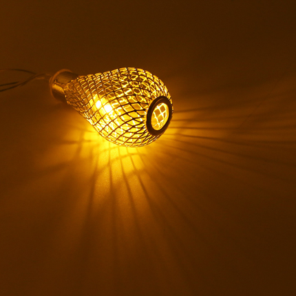 Dekorative Lichterkette 10M mit 100 Golden Mini-Kugel, Durchsichtig Kabel, Warm Licht, Verbindbar 50M