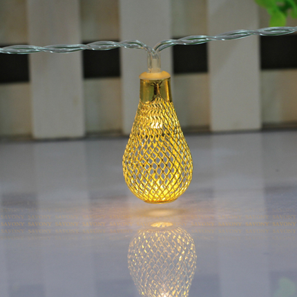 Dekorative Lichterkette 10M mit 100 Golden Mini-Kugel, Durchsichtig Kabel, Warm Licht, Verbindbar 50M