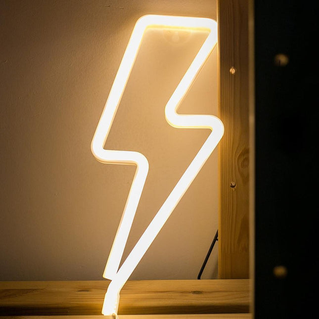 LED Neon Sturmsignal, Warm Licht mit batteriebetrieben