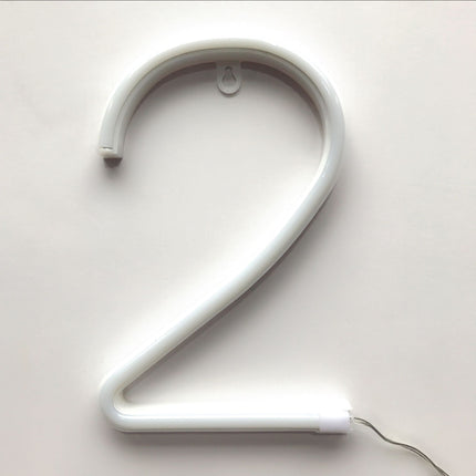 LED Nummer Licht Buchstaben von Kunststoff, mit Batterien und USB
