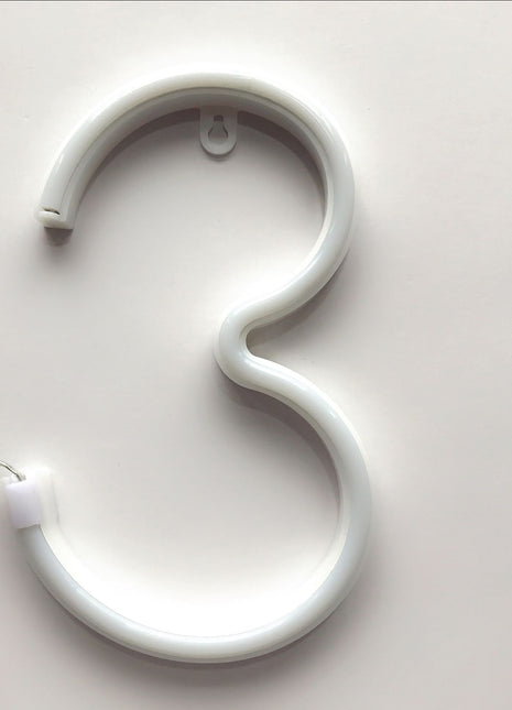 LED Nummer Licht Buchstaben von Kunststoff, mit Batterien und USB