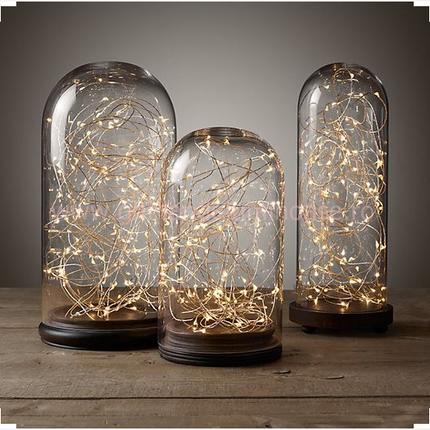 Silberdraht Lichterkette 10M mit 100 Mini-LEDs, Foto-Clip mit 20 abnehmbaren Haken, Strombetrieben, Warm Licht