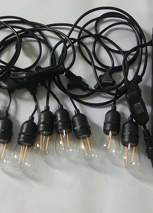 Solar Lichterkette 8M mit 20 LED-Birnen, E27, 2W, für Außen