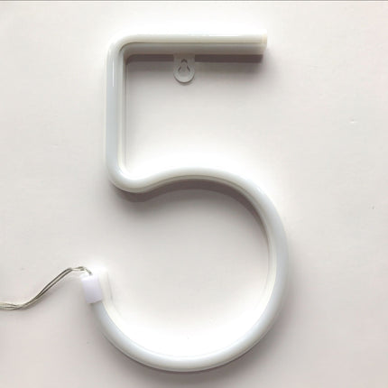 LED Nummer Licht Buchstaben von Kunststoff, mit Batterien und USB