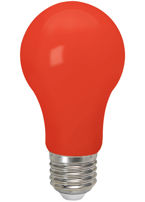 Rot LED-Leuchtmittel A60, E27, 3W, Dimmbar, Kunststoff, Rot Licht, für Außen