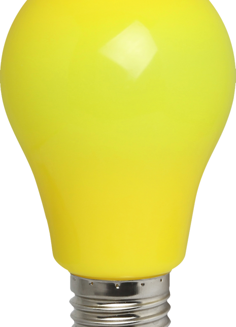 Gelb LED-Leuchtmittel A60, E27, 3W, Dimmbar, Kunststoff, Gelb Licht, für Außen