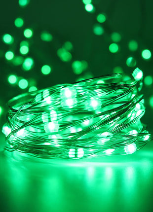 Silberdraht Lichterkette 10M mit 100 Mehrfarbige-LEDs,16 Farben LEDs, Warm Licht, mit USB-Kabel und Fernbedienung