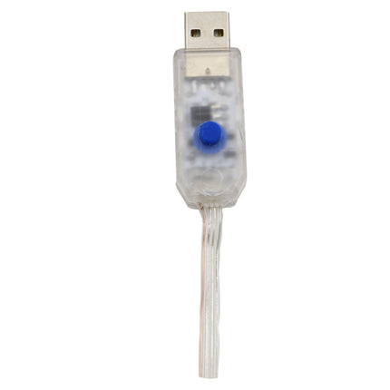 Silberdraht Lichterkette 10M mit 100 Mehrfarbige-LEDs,16 Farben LEDs, Warm Licht, mit USB-Kabel und Fernbedienung