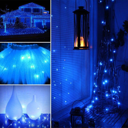 Silberdraht Lichterkette 10M mit 100 Mehrfarbige-LEDs,16 Farben LEDs, Warm Licht, mit USB-Kabel und Fernbedienung