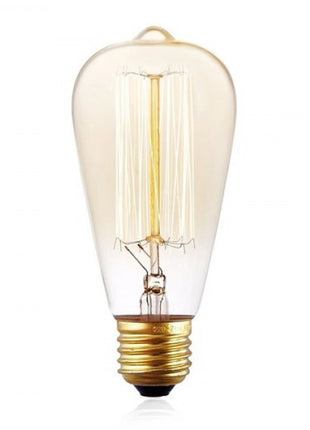 Lichterkette 10M mit 20 Glühbirnen, E27, 25W, Glas, Dimmbar, Schwarzes Flachkabel/Rundkabel, Verbindbar 20M, für Außen