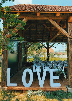 LOVE RGB 81 cm Beleuchtete volumetrische Buchstaben mit Fernbedienung