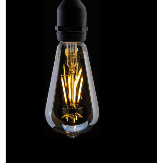 ST64 LED Filament Lampe E27 4W in Außenlichterkette mit warmweißem Licht
