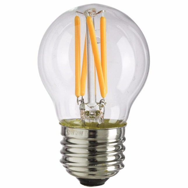 Leuchtmittel mit 4 LEDs Filament S14, E27, 4W, Glas, Warm Licht, für Außen
