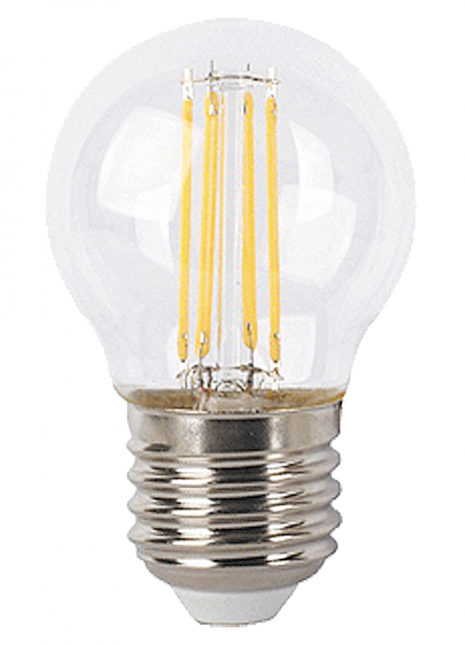 Leuchtmittel mit 4 LEDs Filament S14, E27, 4W, Glas, Warm Licht, für Außen