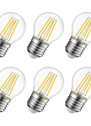 Leuchtmittel mit 4 LEDs Filament S14, E27, 4W, Glas, Warm Licht, für Außen