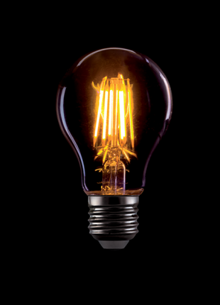 Leuchtmittel mit 8 LEDs Filament A60, E27, 8W, Glas, Warm Licht, für Außen