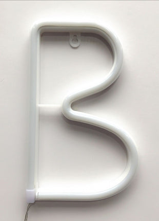 Beleuchtete Buchstaben Alphabet LED Neon, Kunststoff, mit Batterien und USB