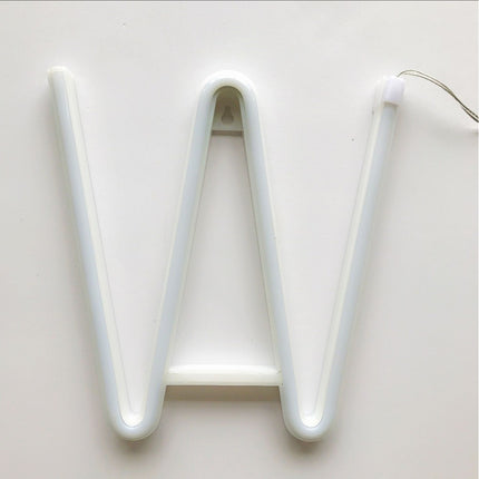 Beleuchtete Buchstaben Alphabet LED Neon, Kunststoff, mit Batterien und USB