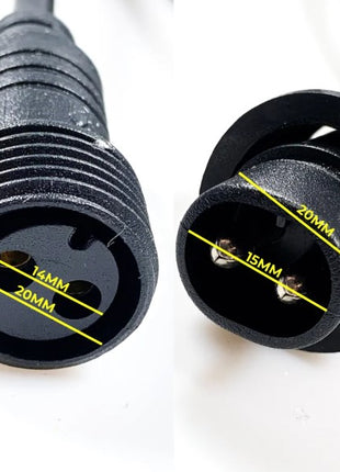 Verlängerungskabel 5M für Lichterketten mit Pendel, 2 Polig IP65, für Außen