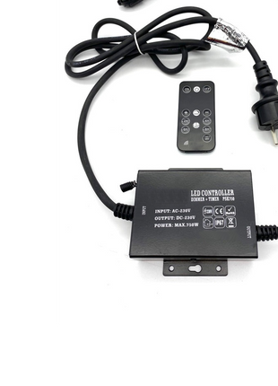 Dimmer 230 V mit zwei Funktionen, 2 m Kabel, Controller IP67