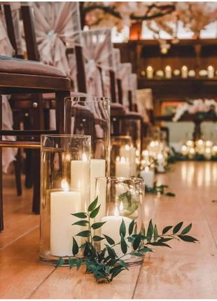 LED Kerze 10 x 25 cm Realistische Flamme mit Timerfunktion und Fernbedienung, Batteriebetrieben