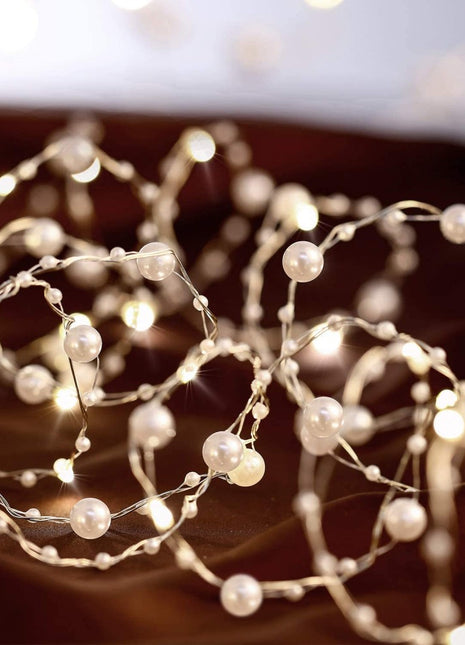 Lichtervorhang 2M × 2M mit 1200 Perlen und LEDs, 8 Programmen, Warm Licht, USB und Fernbedienung, Verbindbar 4M