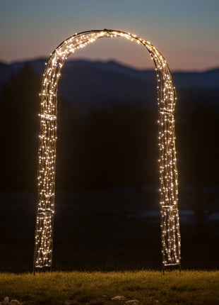 Solar Wasserfall Lichterkette 2M von Kupfer mit 300 Mini-LEDs, Warm Licht, für Außen