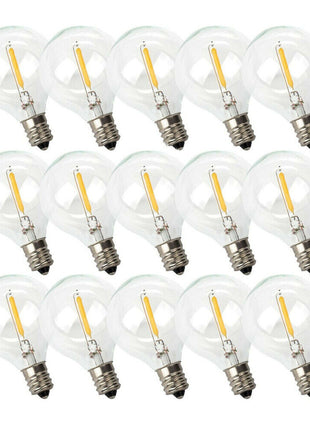 LED-Leuchtmittel G40, E12, 1W, Kunststoff, Dimmbar, Warm Licht, für Außen