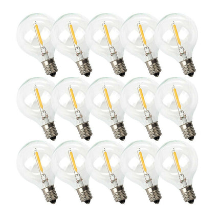 LED-Leuchtmittel G40, E12, 1W, Kunststoff, Dimmbar, Warm Licht, für Außen