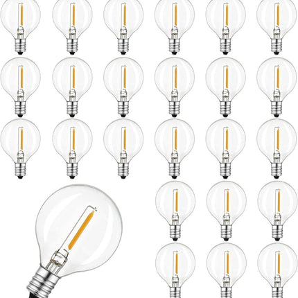 LED-Leuchtmittel G40, E12, 1W, Kunststoff, Dimmbar, Warm Licht, für Außen