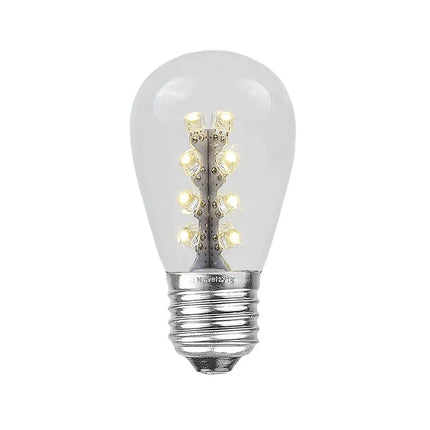 LED-Leuchtmittel S14 E27 aus klarem Glas mit 16 LEDs