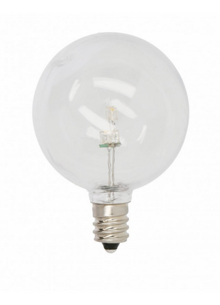 Leuchtmittel LED Lampe G50, E12, 1W, Kunststoff, Dimmbar, Warm Licht, für Außen