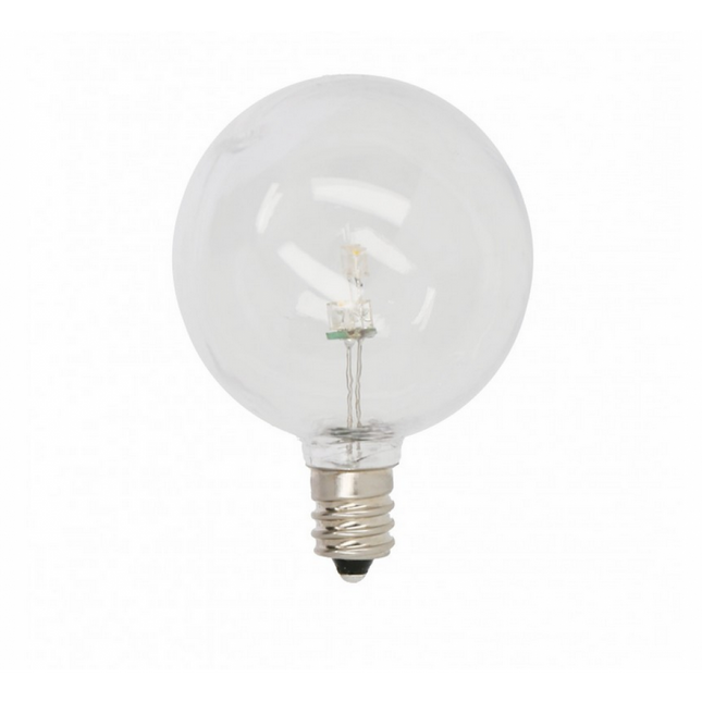 Leuchtmittel LED Lampe G50, E12, 1W, Kunststoff, Dimmbar, Warm Licht, für Außen
