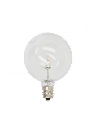 LED-Leuchtmittel G50, Kunststoff, E12, 1W, Warm Licht, für Außen