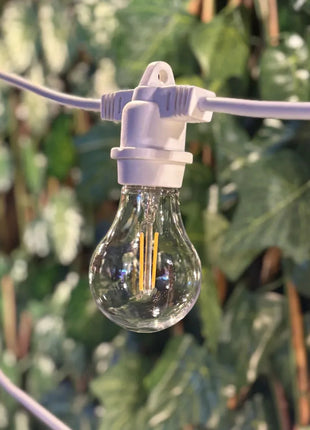 LED-Leuchtmittel A60, E27, 2W, Kunststoff, Dimmbar, Warm Licht, für Außen