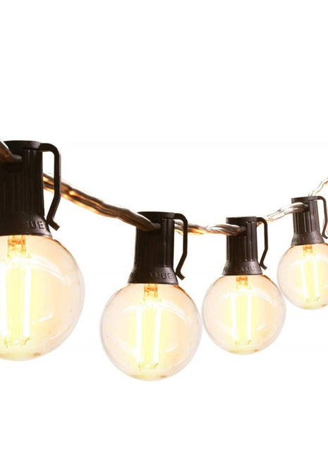 Leuchtmittel mit 4 LEDs Filament G50, E12S, 4W, Glas, Warm Licht, für Innen