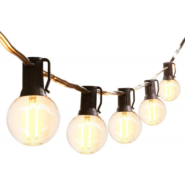 Leuchtmittel mit 4 LEDs Filament G50, E12S, 4W, Glas, Warm Licht, für Innen