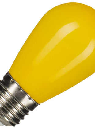 LED Leuchtmittel Gelb, E27, 1W, Kunststoff, Warm Licht, für Außen