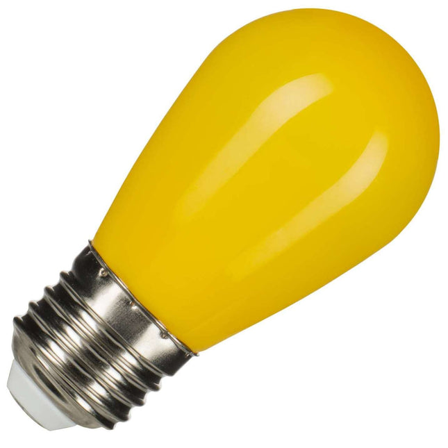 LED Leuchtmittel Gelb, E27, 1W, Kunststoff, Warm Licht, für Außen